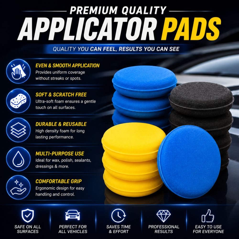 Premium car polishing applicator pads
Foam wax applicator pads
Car detailing foam sponge pads
Reusable polishing applicator pads
Soft scratch free car care pads