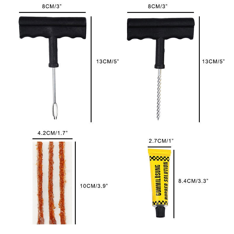 Tubeless Tire Puncture Repair Kit