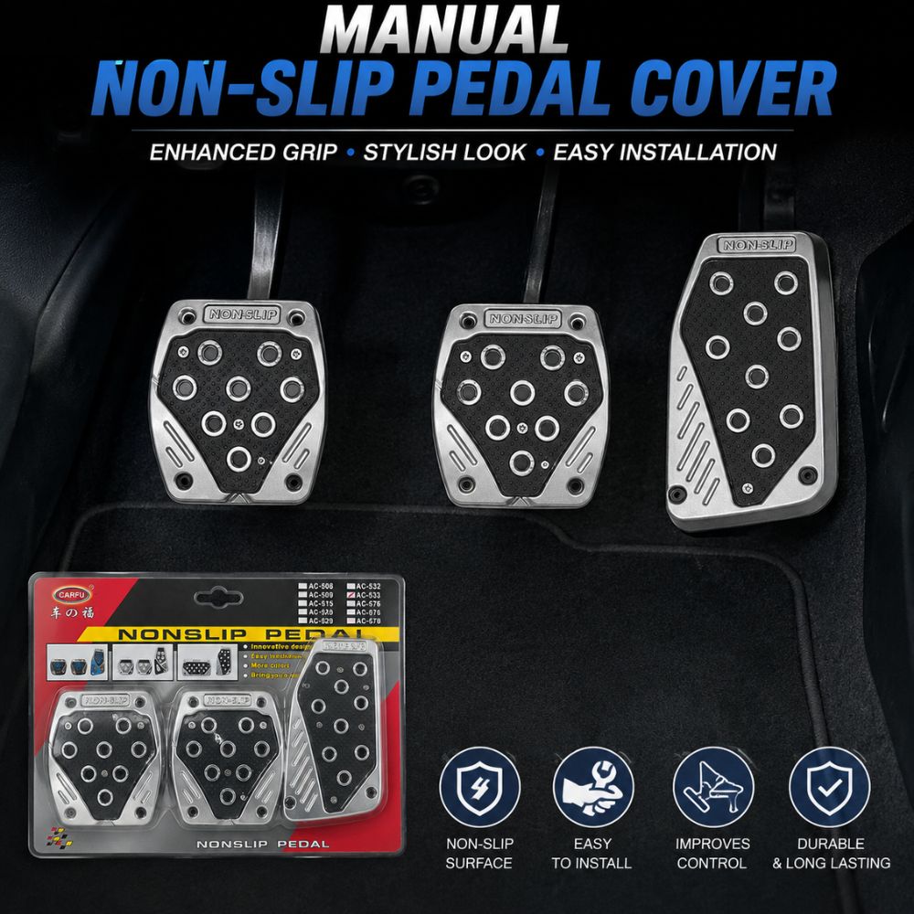 Universal non slip pedal cover set
Manual car pedal covers
Automatic pedal cover set
Sports pedal covers for cars
Anti slip pedal accessories