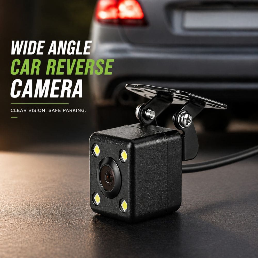 CARBRO.PK Wide - Angle Reverse Camera – Universal Rear View Camera with Parking Lines | 6M Cable - CarBro