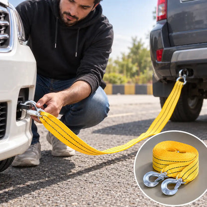 3 Meter Heavy Duty Car Tow Rope with 3 Ton Towing Capacity