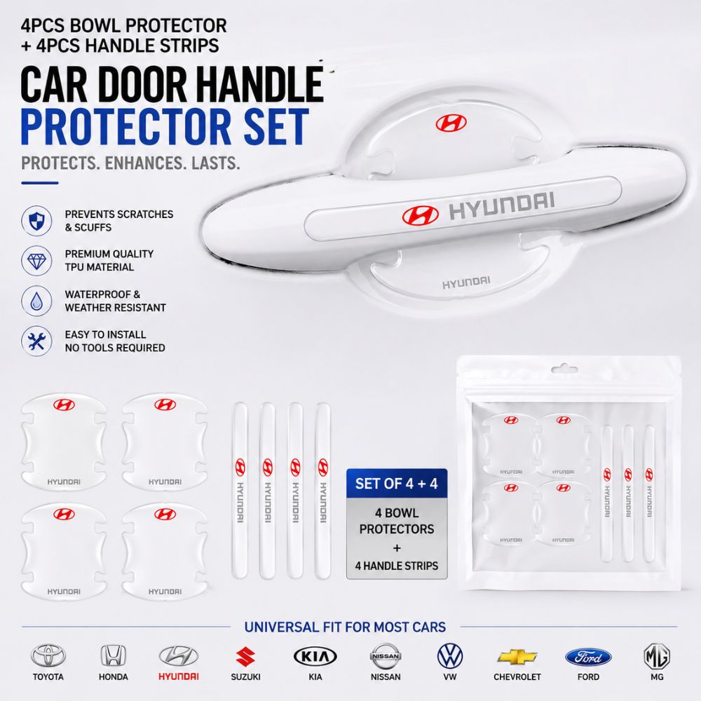 4PCS car door handle bowl protector set
Transparent door handle scratch protector
Car handle protection film for vehicles
Door handle bowl protector set | Carbro.pk
Car door handle scratch guard