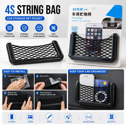4S String Bag Car Storage Net Pocket
Car elastic mesh organizer
Dashboard storage net pocket
Car interior storage organizer
Universal vehicle net pocket