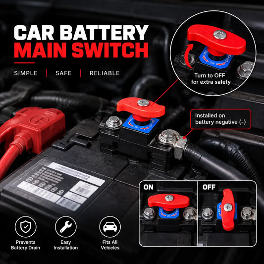 Car Battery Disconnect Switch 12V Heavy Duty Battery Cut Off Switch