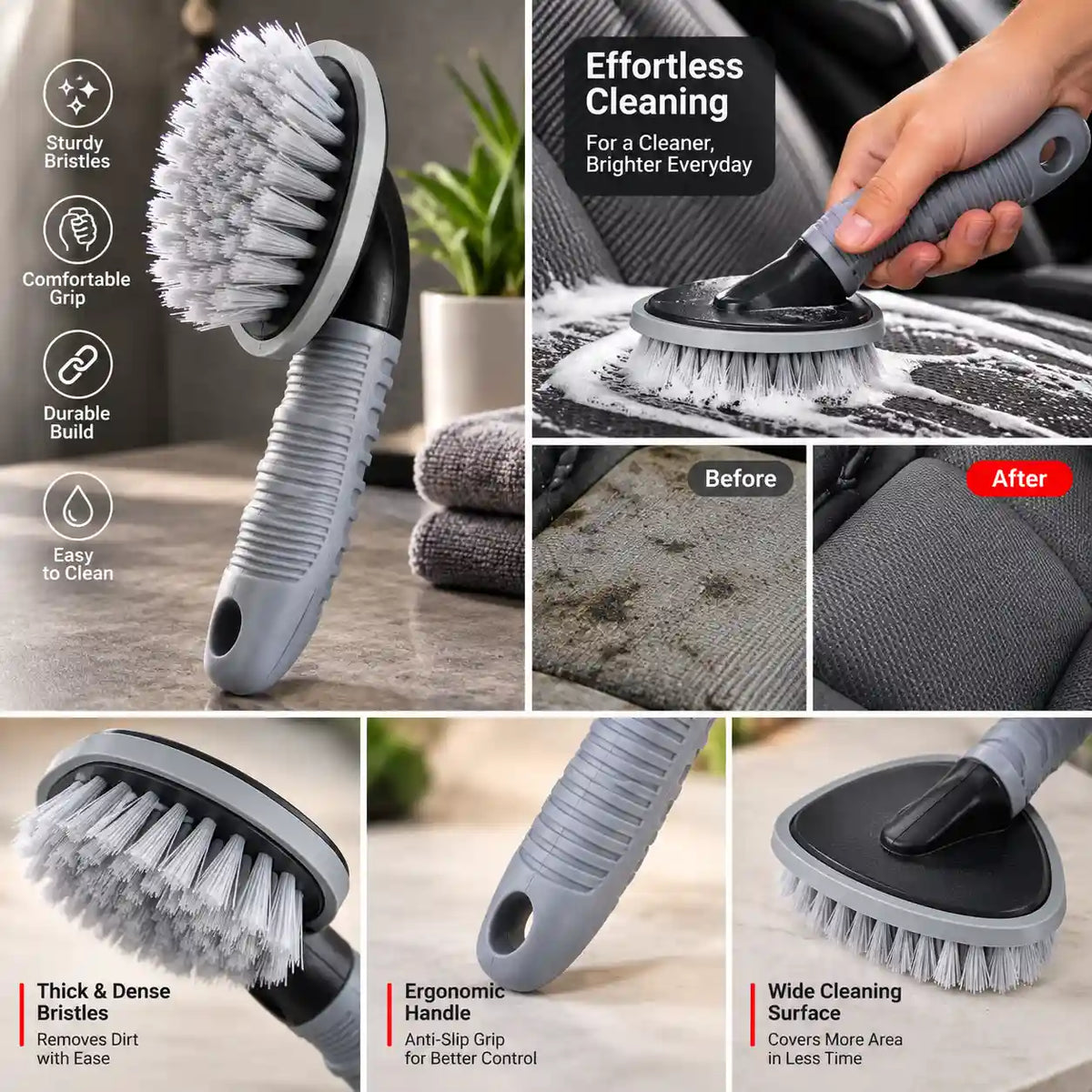 T-Type Multi-Functional Tyre Cleaning Brush