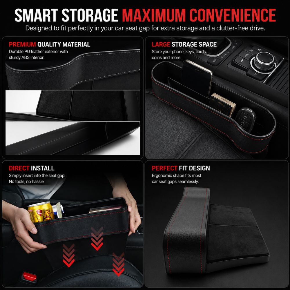 Car seat gap storage organizer
Seat side storage pocket
Car seat organizer black
PU leather car organizer
Vehicle storage accessory