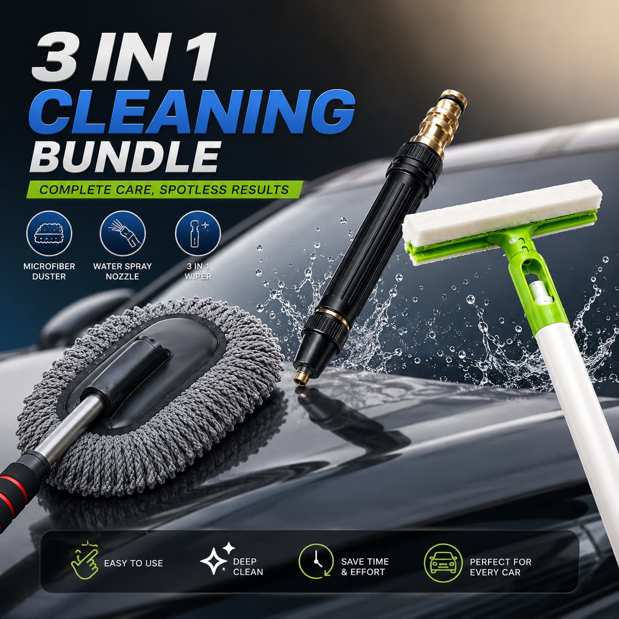 3 in 1 Car Cleaning Bundle
Car Cleaning Kit Pakistan
Car Cleaning Accessories
Microfiber Car Duster
Car Wash Spray Nozzle
Car Window Wiper
Car Cleaning Tools
Car Care Kit
Auto Cleaning Kit
CarBro.pk