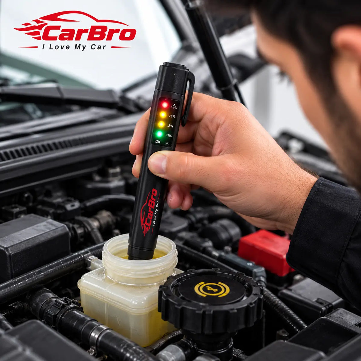 Digital Brake Fluid Tester Pen for Car & Motorcycle  Brake Fluid Quality Tester with LED Indicator