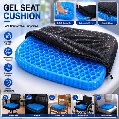 Cooling gel seat cushion for car seat in Pakistan
Honeycomb gel seat cushion for office chair
Breathable gel seat cushion for comfortable sitting
Portable cooling seat cushion | Carbro.pk
Comfortable gel cushion for daily driving