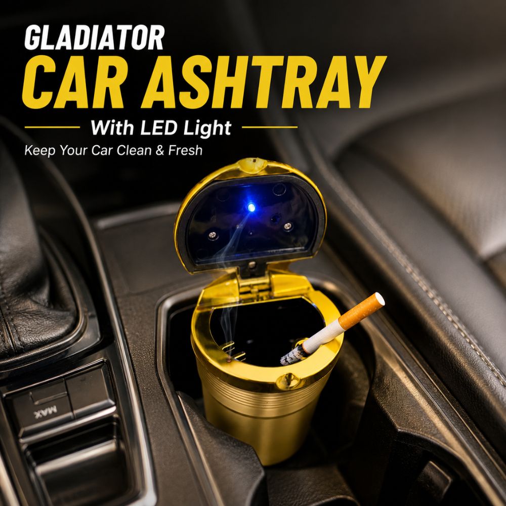 Gladiator car ashtray with LED light
Premium cup holder car ashtray
Windproof LED ashtray for vehicles
Removable cup car ashtray
Smokeless car ashtray with lid