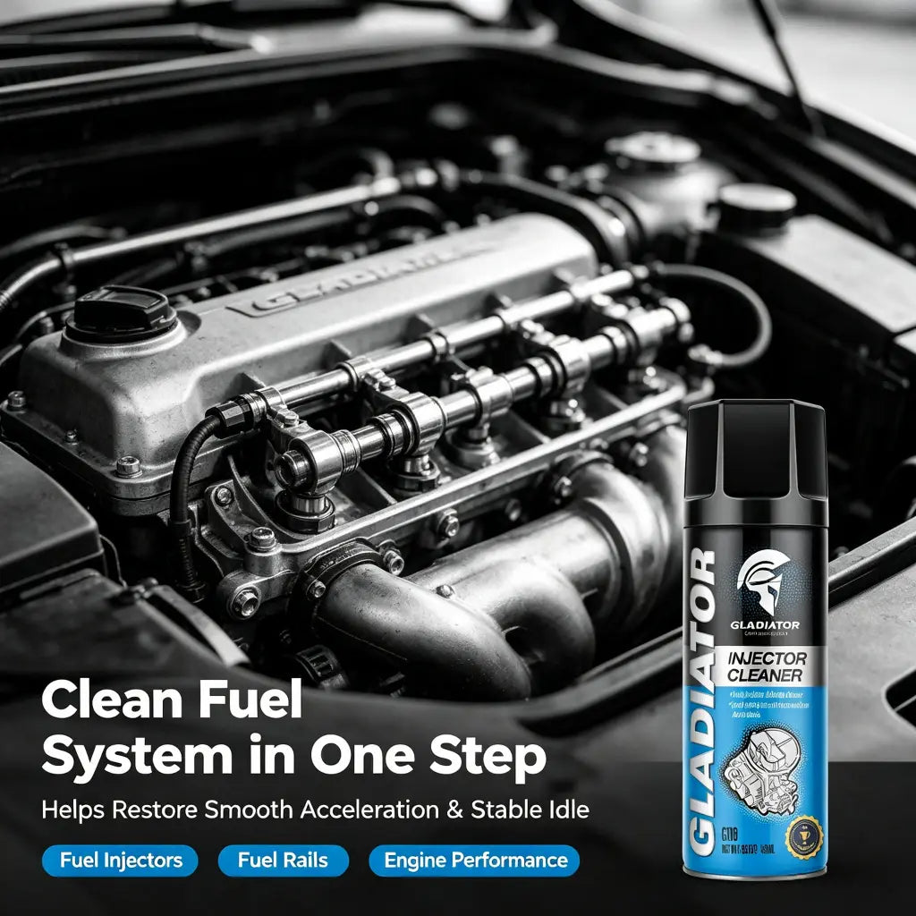 Gladiator Engine Degreaser 350ml | Powerful Foaming Engine Cleaner for Removing Tough Grease, Oil & Dirt | Safe for Metal & Plastic Parts | Easy Spray Application for Cars, SUVs, Trucks & Bikes