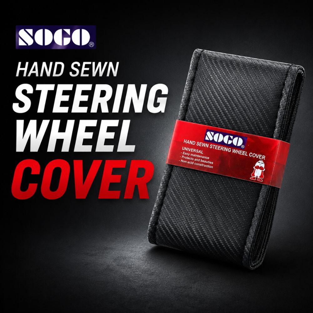 Hand sewn steering wheel cover
Universal steering wheel cover
Premium car steering cover
Carbon texture steering cover
Comfort grip steering wheel cover