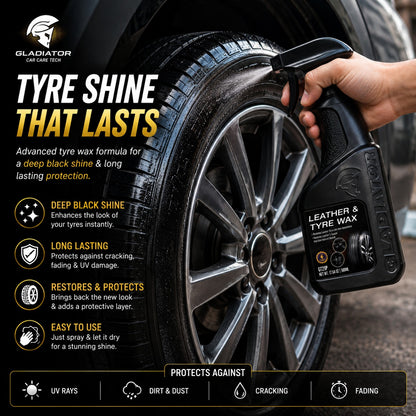 leather and tyre wax car care product
leather tyre wax for car seats and tyres
car leather and tyre shine spray
non greasy leather tyre wax