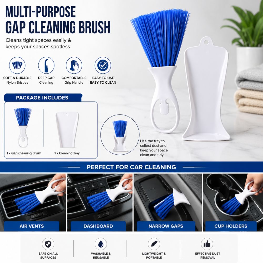 Multi purpose gap cleaning brush
Car interior detailing brush
Air vent cleaning brush
Dashboard dust cleaning brush
Soft nylon gap cleaning tool