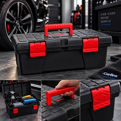 Multi-Purpose Tool Box with Spacious Storage & Secure Locking System | Heavy Duty Portable Tool Organizer Box with Strong Handle for Car, Garage, Workshop, Home & DIY Tools