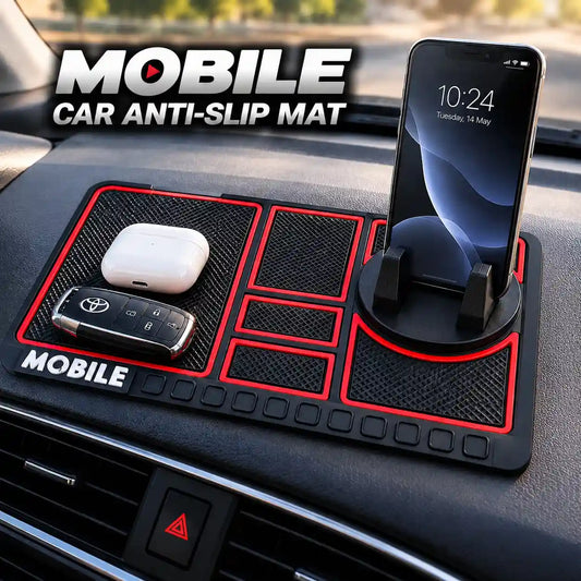 Multi Functional Car Dashboard Anti Slip Mat with Mobile Phone Holder