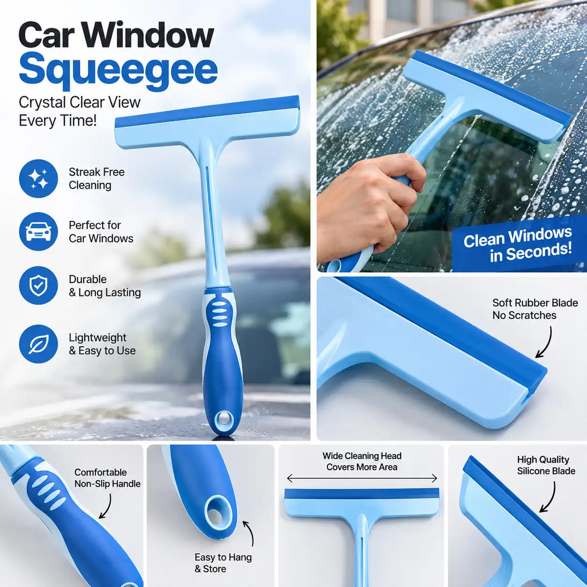Multi Purpose Car Window Cleaner Wiper
