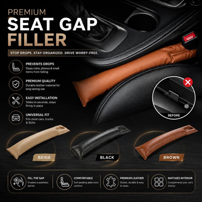 Premium Car Seat Gap Filler  Leather Seat Crevice Filler  Carbro.pk