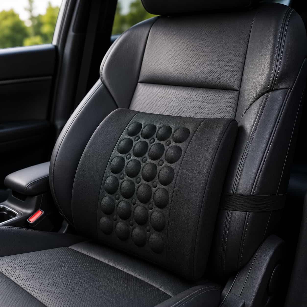 Premium Memory Foam Car Lumbar Support Cushion | Universal Backrest Pillow | CarBro.pk