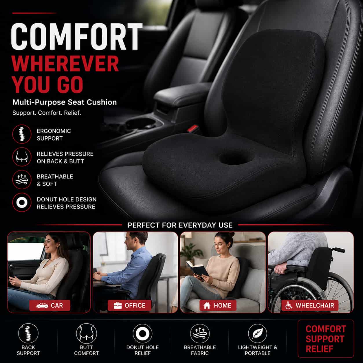 Memory Foam Cushion,
Seat Cushion,
Comfort Cushion,
Car Seat Cushion,
Office Chair Cushion,
Car Accessories,
Office Accessories,
Travel Cushion,
Home Cushion,
Breathable Cushion,
Portable Cushion,
CarBro,
Pakistan