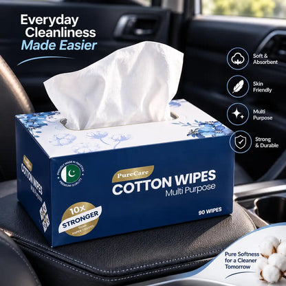 2 in 1 bundle 1 Soft & Gentle Facial Tissues and tissue box with clock