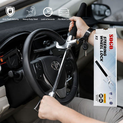 SOGO anti-theft steering wheel lock in Pakistan
Heavy-duty steering wheel security lock
Universal car steering wheel lock
Vehicle anti-theft lock | Carbro.pk
Car security steering lock for vehicles