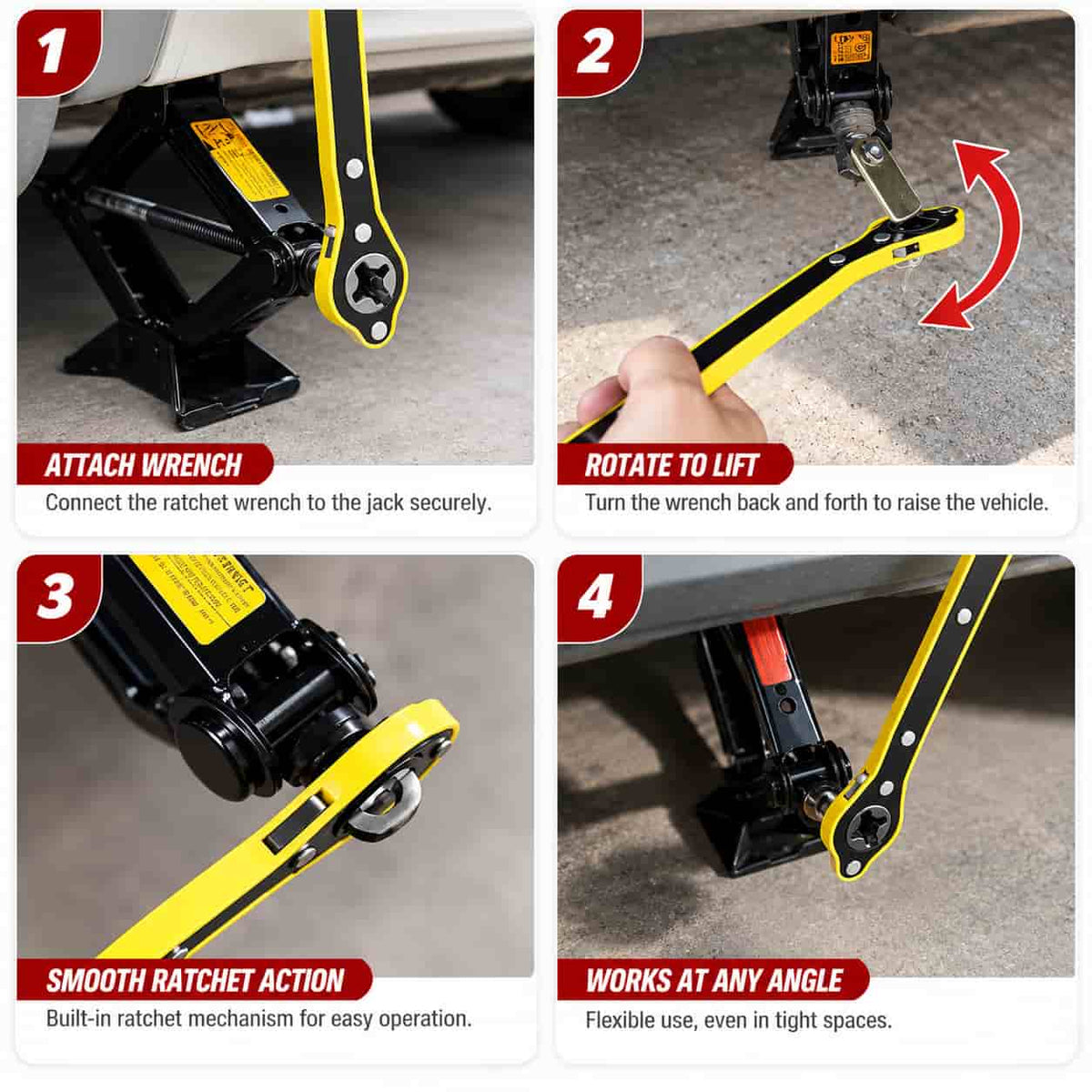 Smart Jack Wrench – Universal Car Jack Lifting Tool