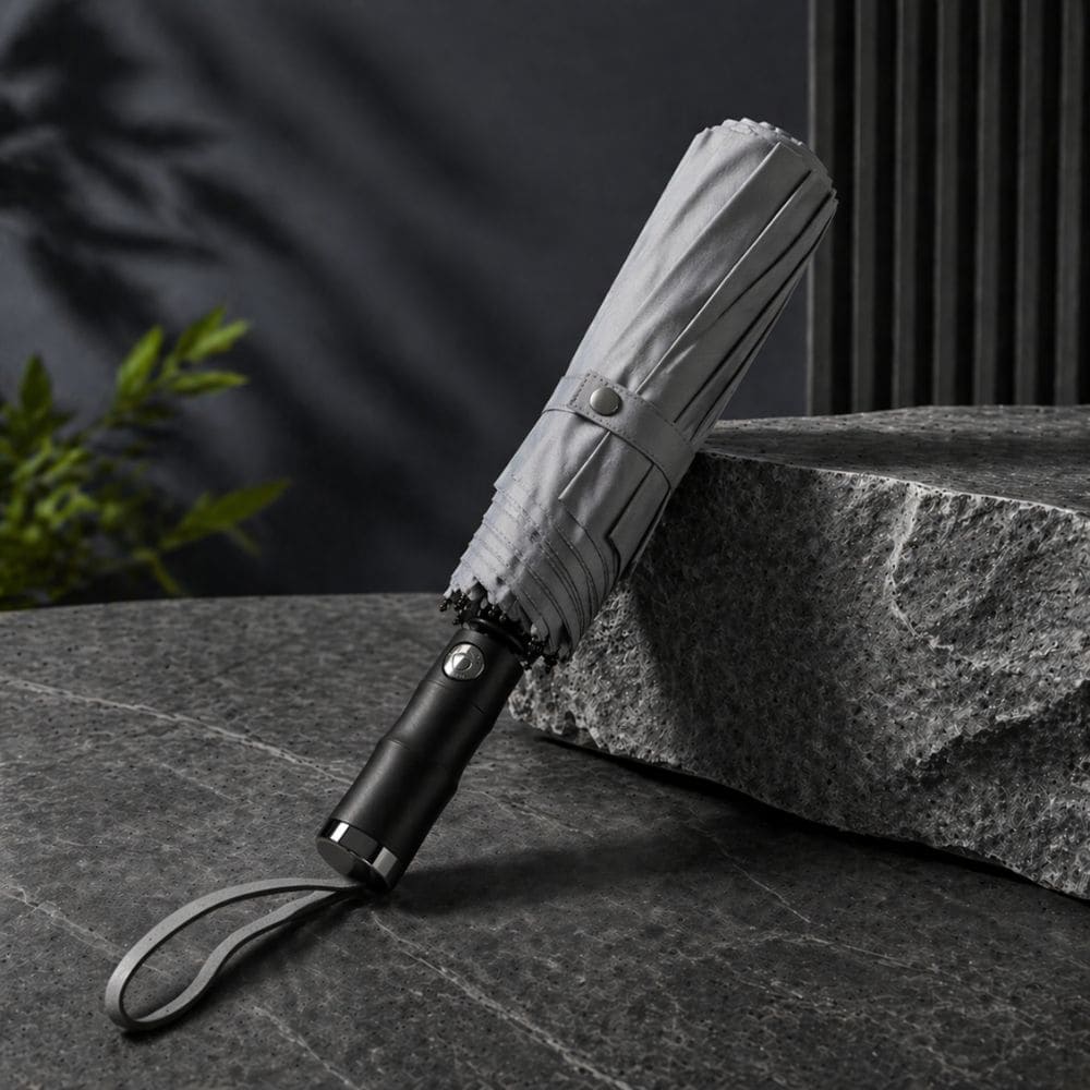 Auto Open/Close Luxury Umbrella – elegant Handle| UV & Rain Protection - CarBro