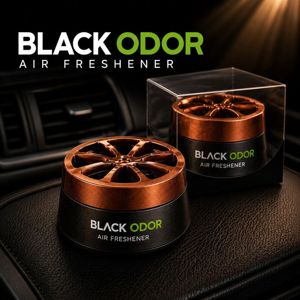 Black Odor Luxury Car Air Freshener – Long Lasting Premium Car Perfume Can - CarBro