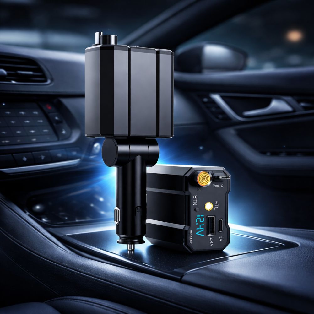 CarBro 4 - in - 1 Retractable Car Charger | Fast Charging Multi Cable Car Adapter (All Variants) - CarBro