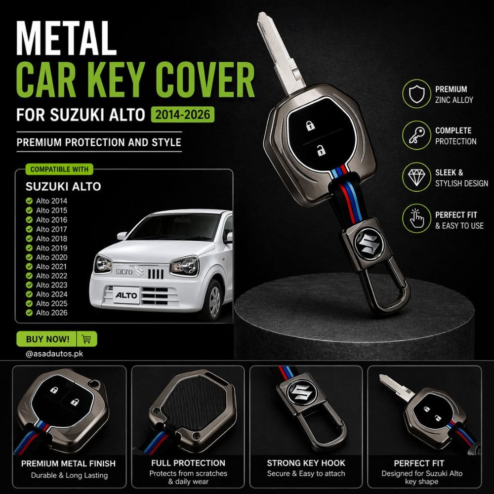CarBro Metal Key Cover for Suzuki Alto 2014–2026 – Premium Protective Key Case - CarBro