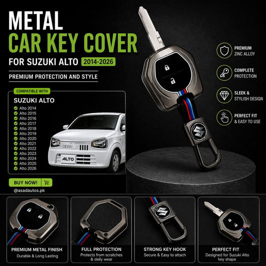 CarBro Metal Key Cover for Suzuki Alto 2014–2026 – Premium Protective Key Case - CarBro