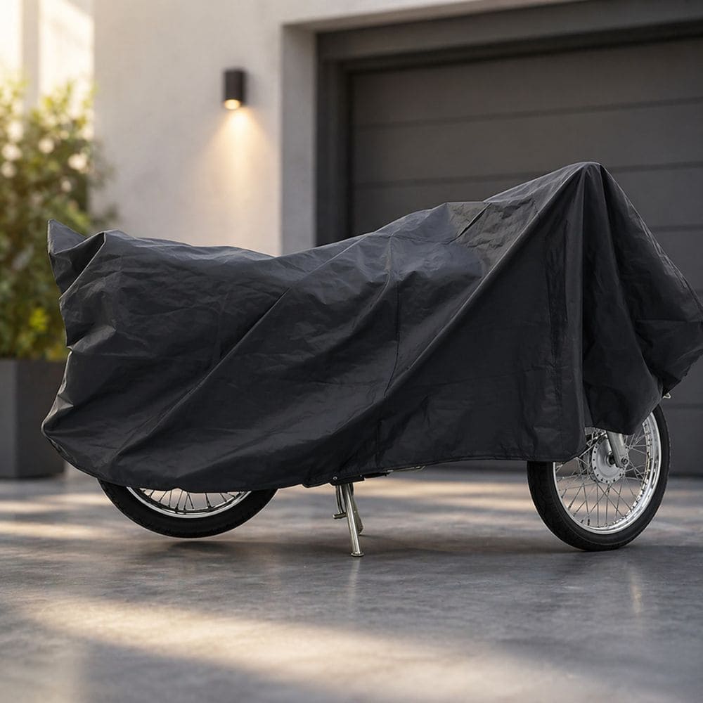 CARBRO.PK Motorcycle Parachute Cover – Full Body Protection for CD70 & CG125 | Dust & Rain Cover - CarBro