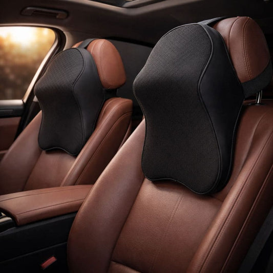 CARBRO.PK Premium Car Neck Cushion – Memory Foam Ergonomic Support Pillow for Pain Relief & Long Drives - CarBro