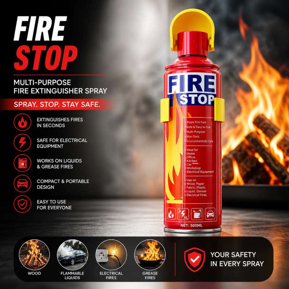 Fire Stop Multi - Purpose Fire Extinguisher Spray 500ML - CarBro