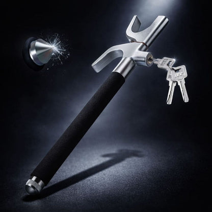 Imported Universal Steering Wheel Lock – Heavy Duty Anti - Theft Security Lock for Cars - CarBro