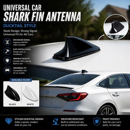 Universal Shark Fin Antenna – Stylish, Signal - Boosting & Easy to Install - CarBro